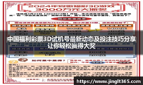 中国福利彩票3D试机号最新动态及投注技巧分享让你轻松赢得大奖